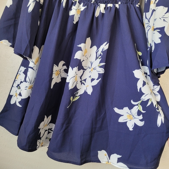 ONEYIM Floral Off Shoulder Dress Size Large - Picture 7 of 11